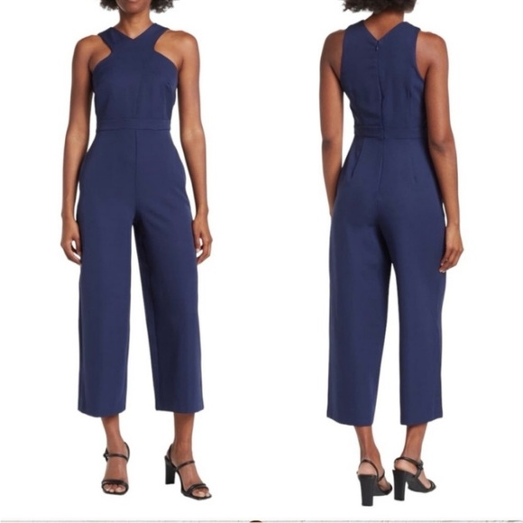 Sam Edelman size 2 navy blue jumpsuit - Picture 2 of 6